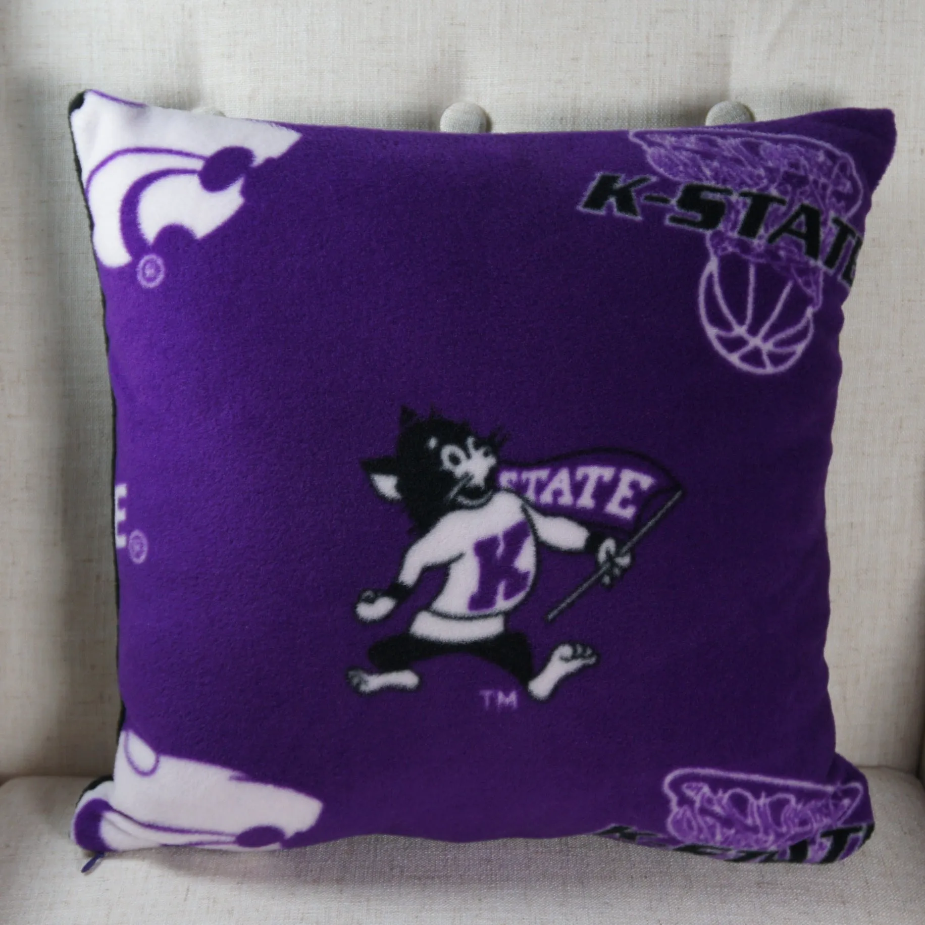 Pillows - College - NCAA - Kansas State University-KSU- Wildcats - Sport - 16 inch