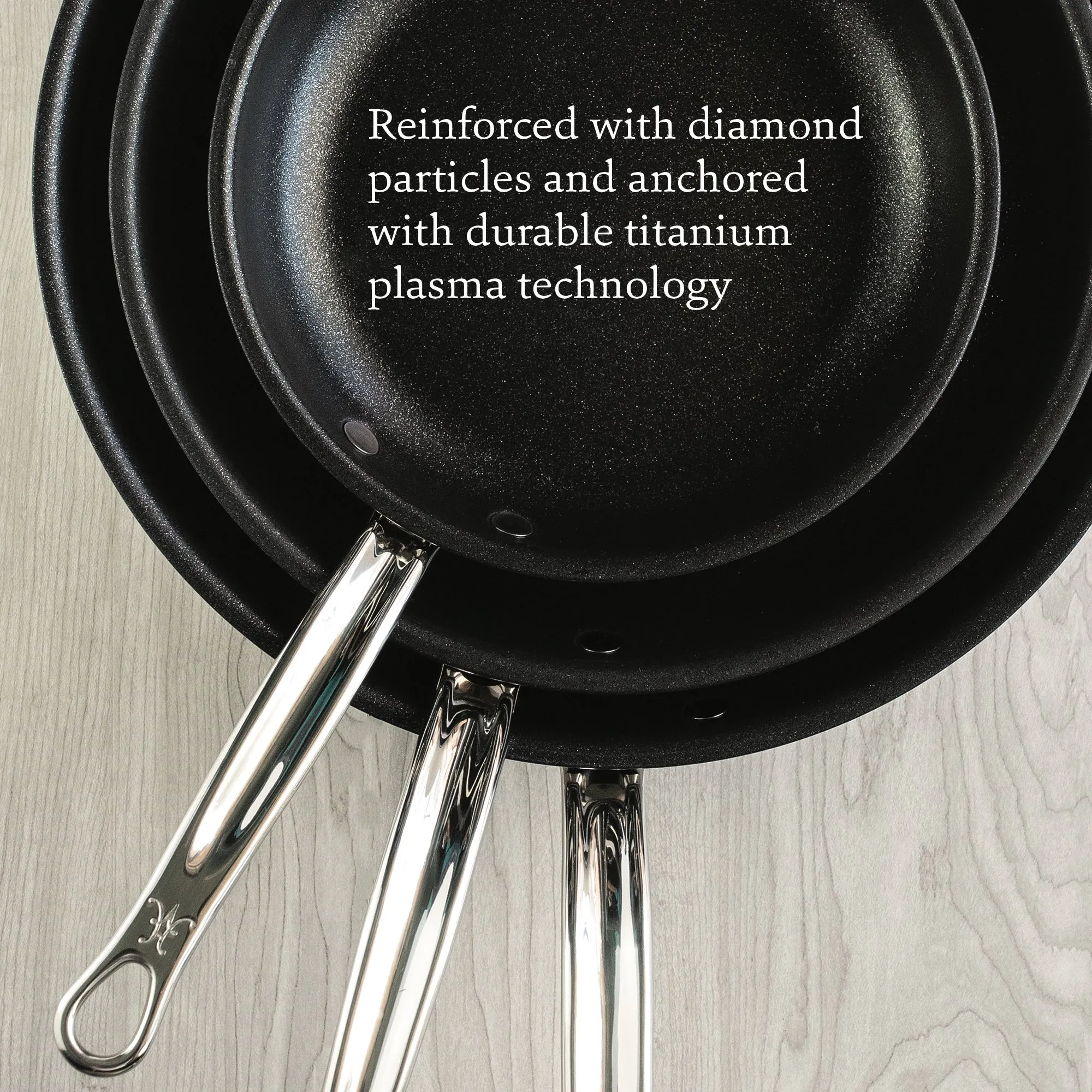 Professional Clad Stainless Steel Induction 4pc Cookware Set