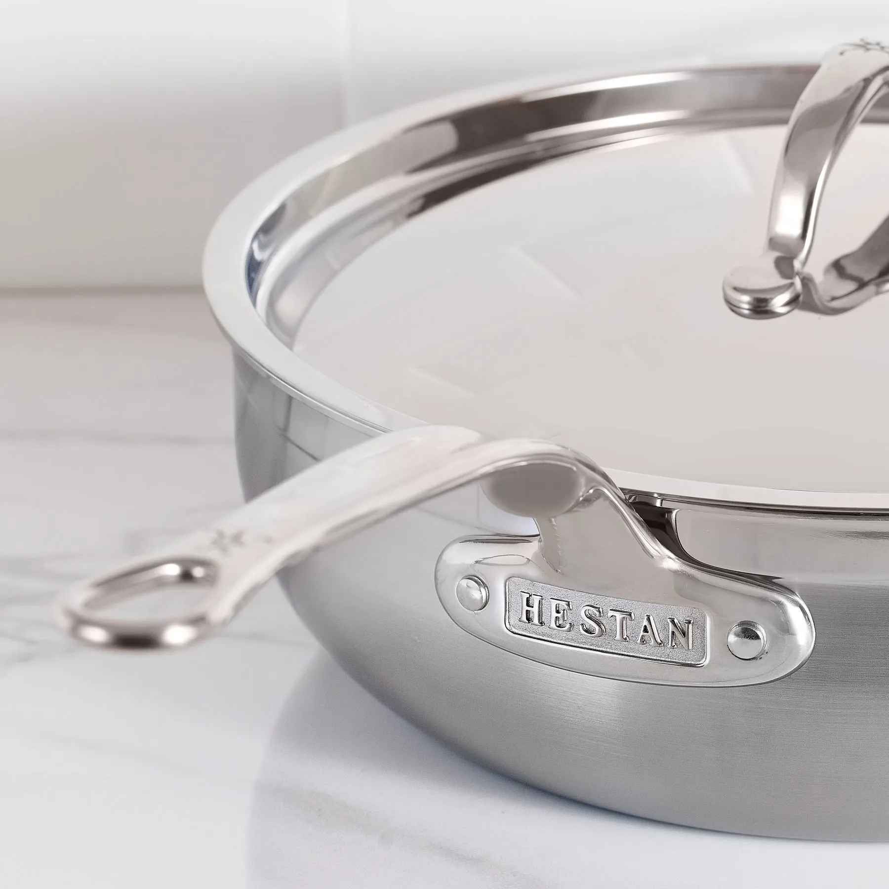 Professional Clad Stainless Steel Induction 4pc Cookware Set