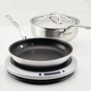 Professional Clad Stainless Steel Induction 4pc Cookware Set