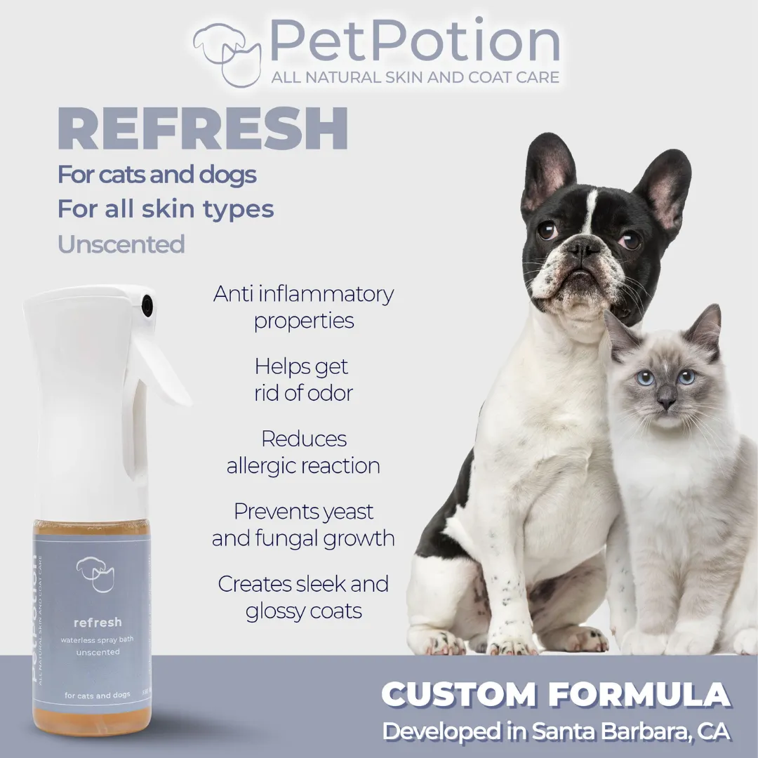 Refresh, Organic, No Rinse, Waterless, Misting Spray Shampoo
