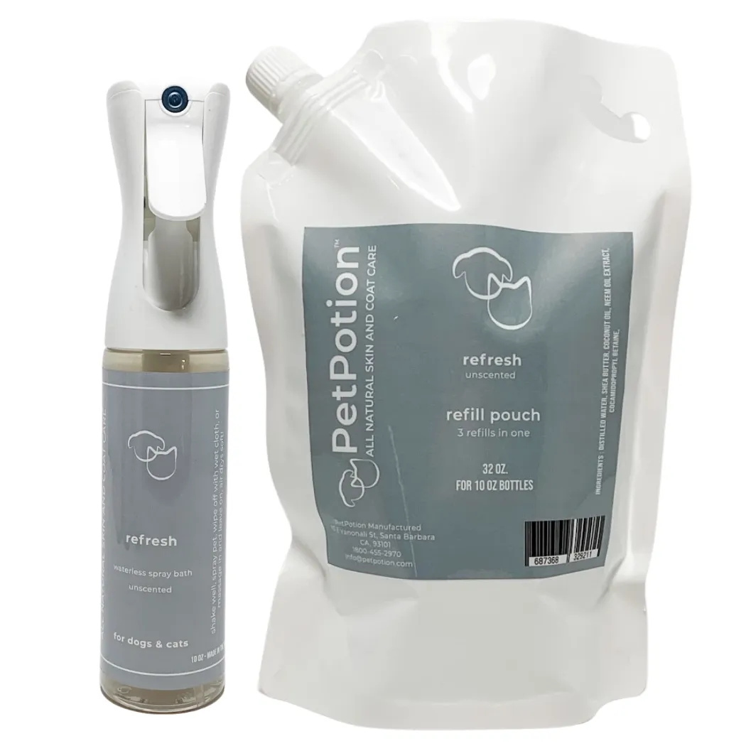 Refresh, Organic, No Rinse, Waterless, Misting Spray Shampoo
