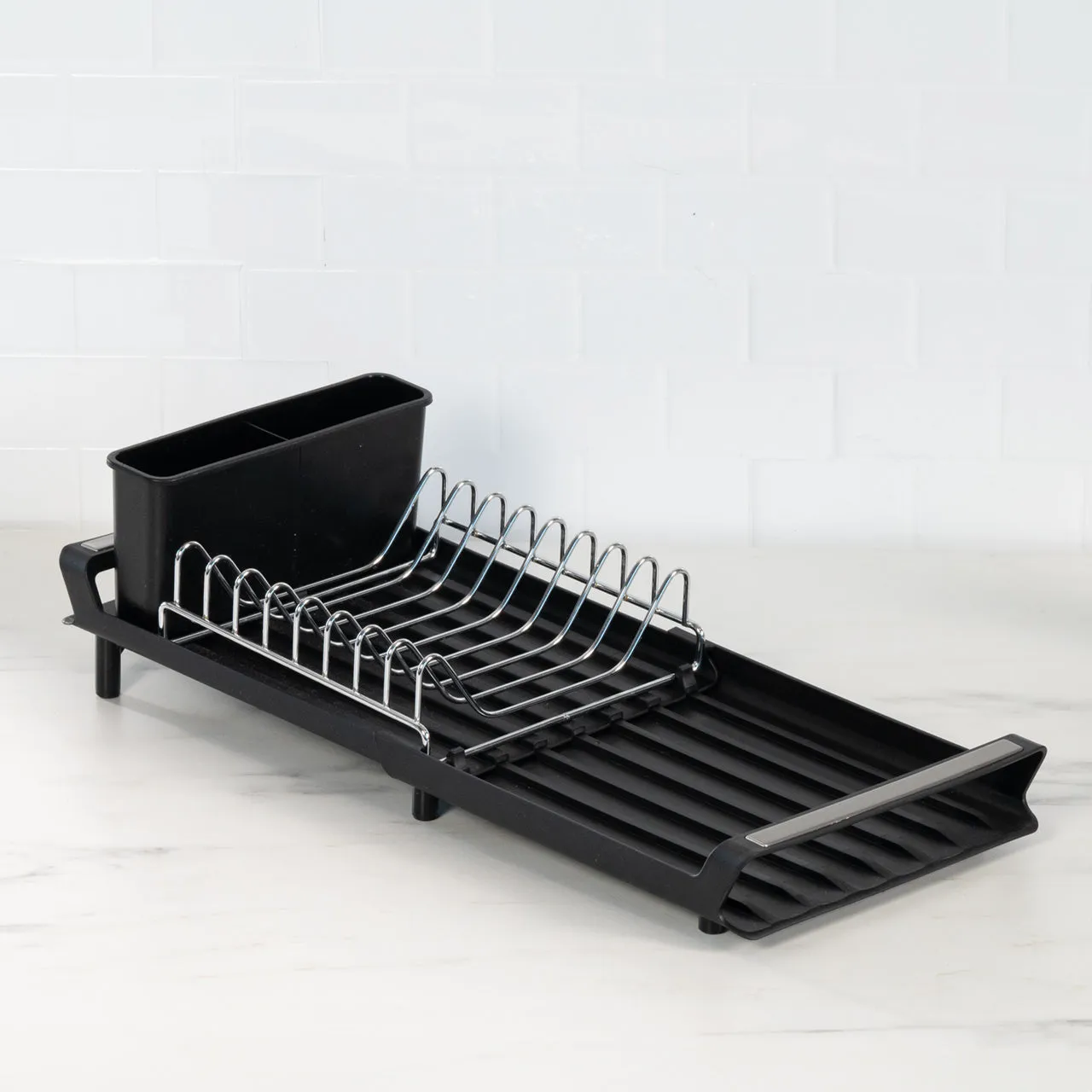 Robinsons Expandable Dish Drying Rack (Kitchen Rack, Cutlery Holder) - Special Buy