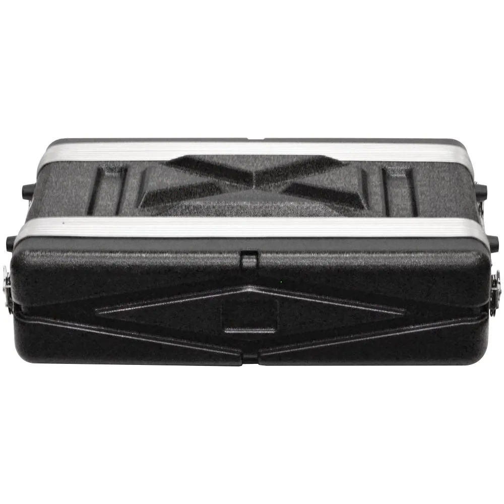 SALWR2S - Lightweight 2 Space Compact ABS Rack Case - 2U PA DJ Shallow Rack Case