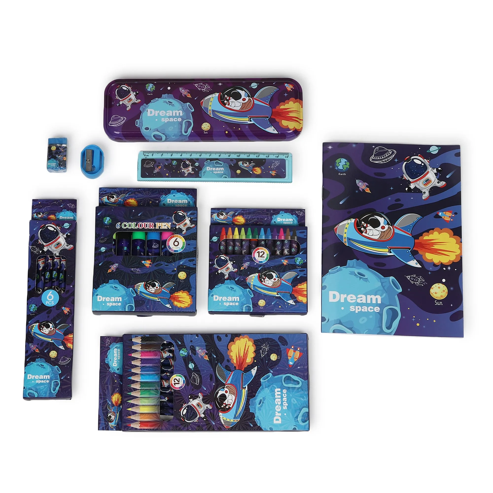 Space Theme Stand By Me Giant Stationery Set (Pack Of 1)
