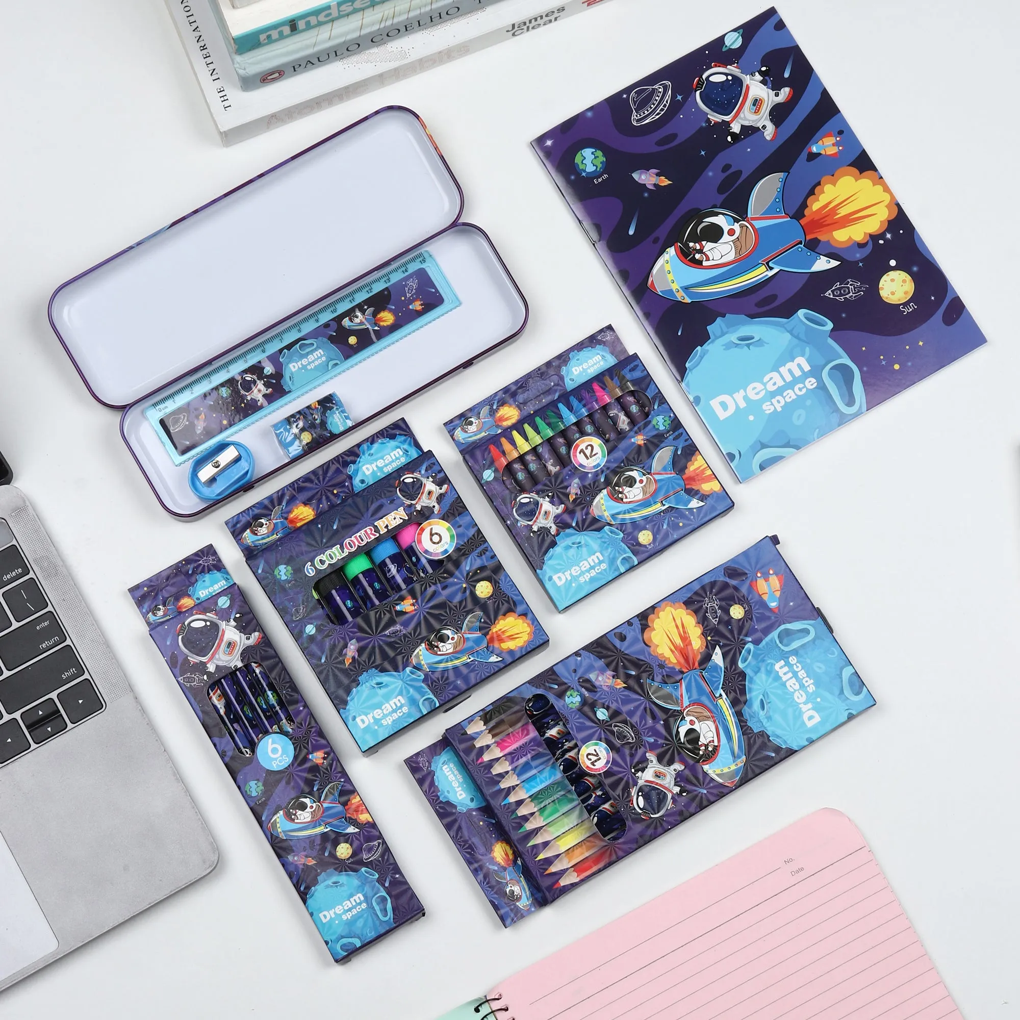 Space Theme Stand By Me Giant Stationery Set (Pack Of 1)