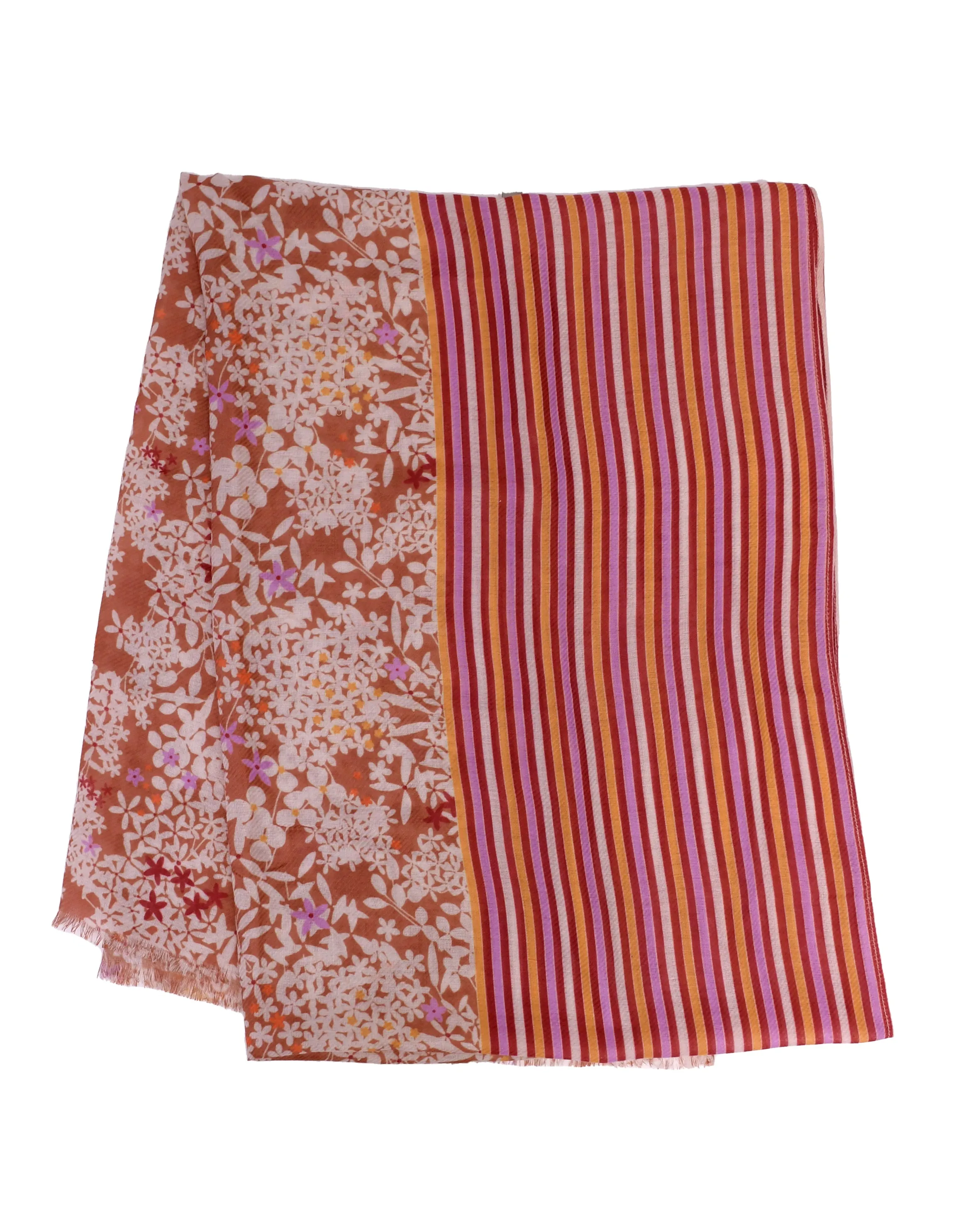 Stripy Blossoms Scarf