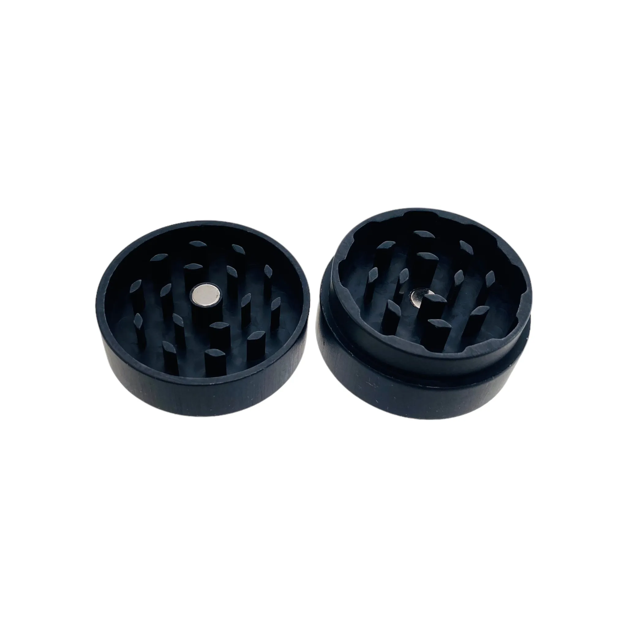 Tahoe Grinders Black Anodized Aluminum Small Two Piece Weed Grinder With Space Mountain