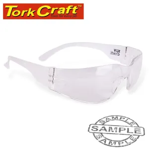 Tork Craft Safety Eyewear Glasses Clear Ergonomic Design In Poly Bag