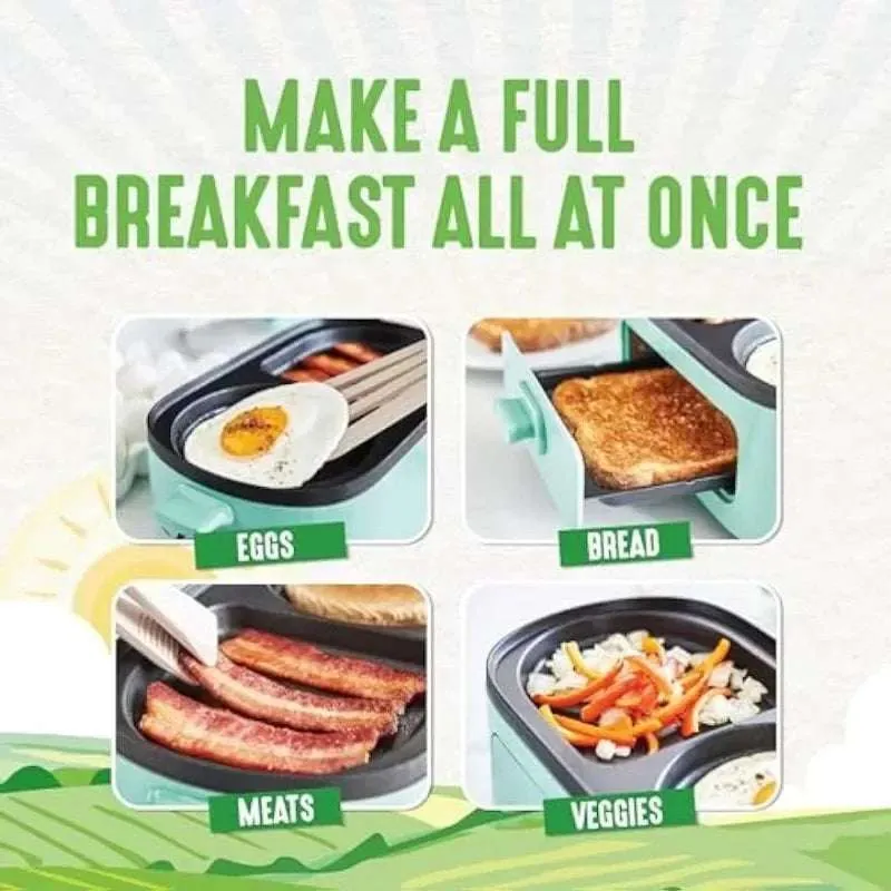 Turquoise 3-in-1 Breakfast Griddle