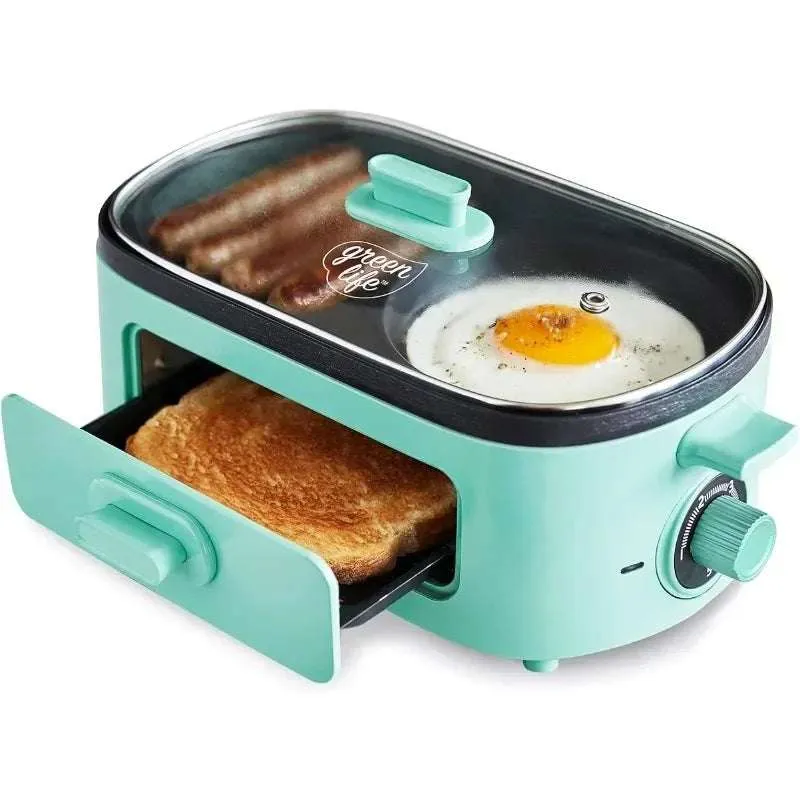 Turquoise 3-in-1 Breakfast Griddle