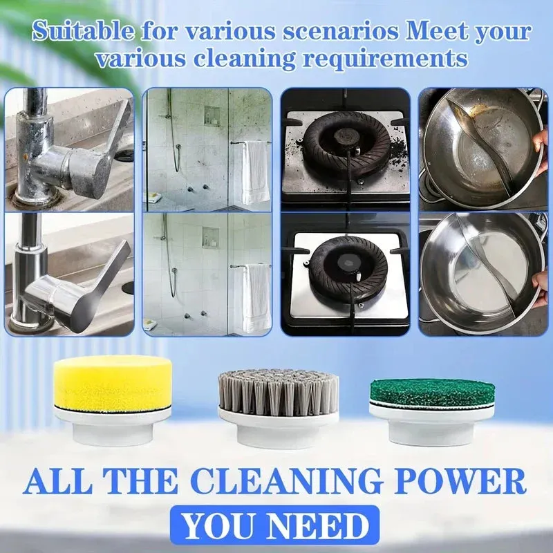 Wireless Electric Cleaning Brush Powerful IPX7 Waterproof USB